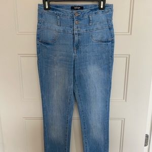 High waisted skinny jeans